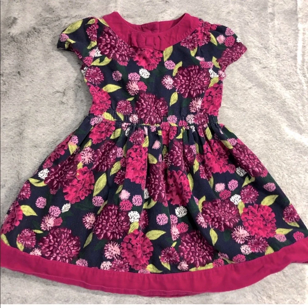 Vintage Gymboree | Corduroy | Floral Dress | Purple